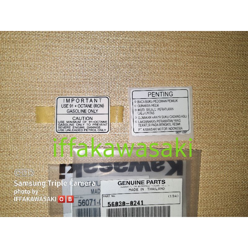 stiker tangki kawasaki ksr