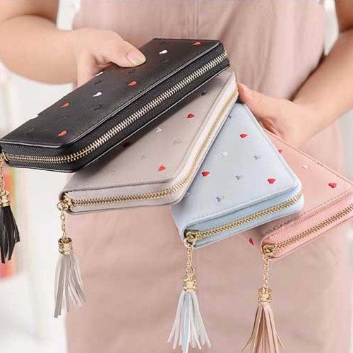 DOMPET LOVE TAOBAO PASTEL - Dompet panjang wanita