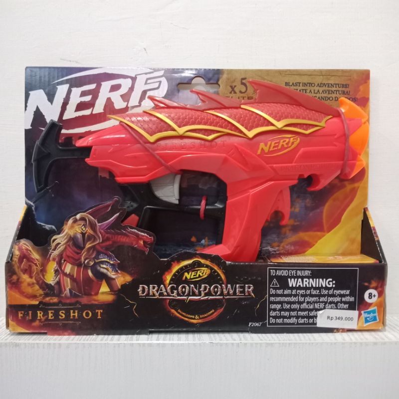 ori original hasbro nerf dragonpower dragon power fireshot dungeons and &amp; dragons mainan pistol hadiah kado ultah anak cowok laki toy boy gun kids toddler boys toys gift collection koleksi daft soft bullet busa