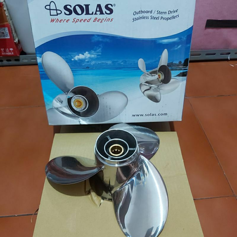 Propeller Solas untuk mesin tempel Tohatsu 30pk stainless