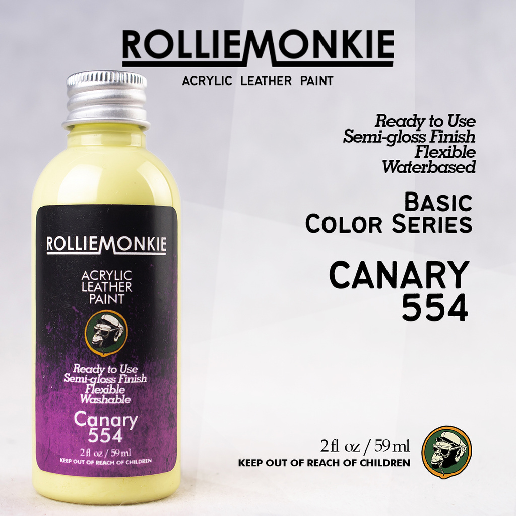 

Rolliemonkie Cat Acrylic Leather Paint - Canary, not angelus