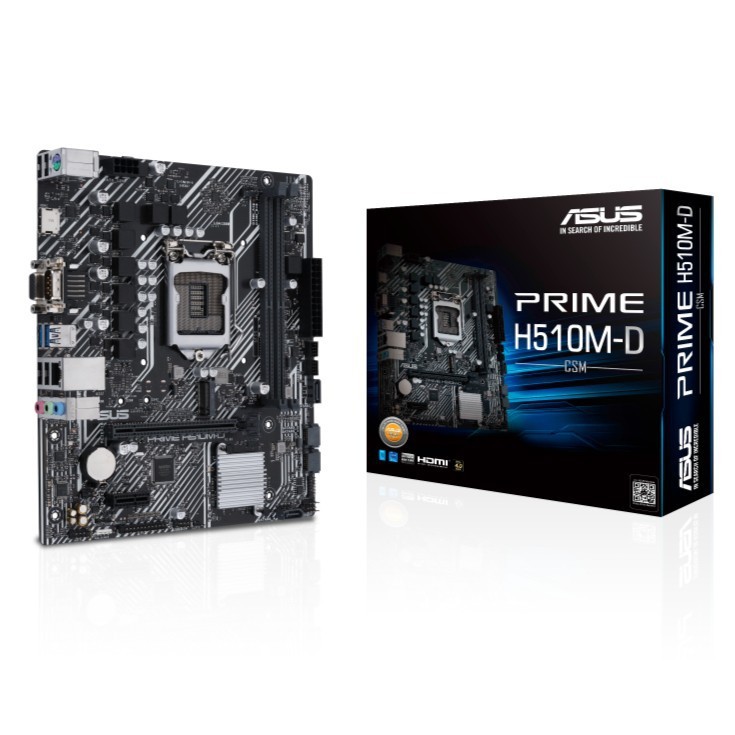 Mainboard ASUS Prime H510M-D/Csm - mATX LGA1200 - Asus H510MD CSM intel Gen11 LGA 1200