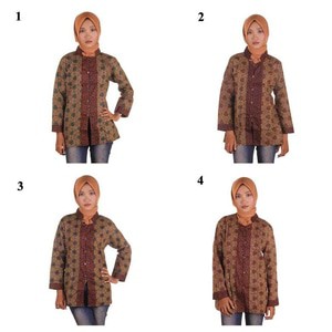 Blouse Batik I Blouse Kerja Wanita Batik I Blus Batik Wanita Riani