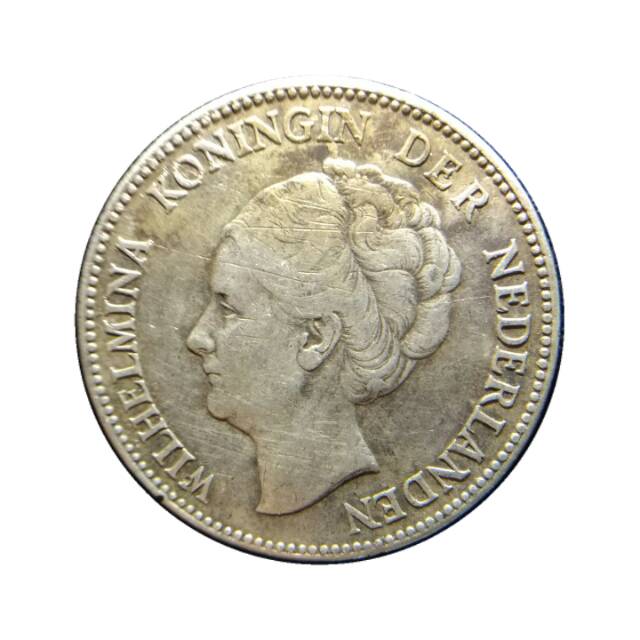 Koin perak 1 gulden 1929