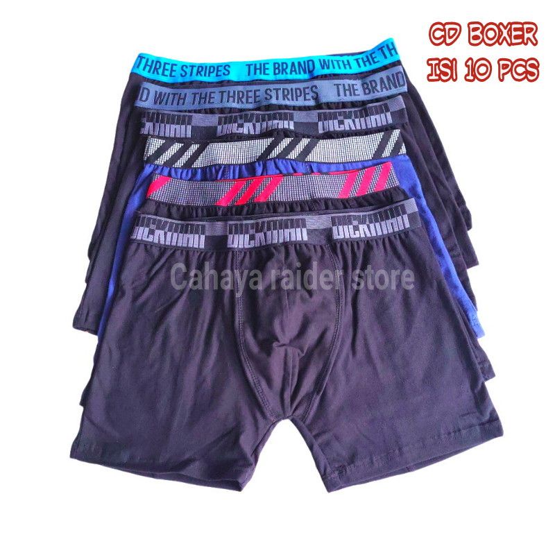 Celana dalam pria boxer isi 10 pcs