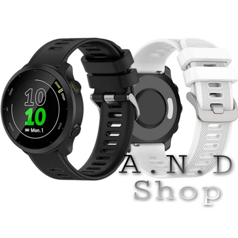 STRAP TALI JAM TANGAN RUBBER SILICONE MODEL ORIGINAL WATCH BAND GARMIN FORERUNNER 165 55 245 645  AC