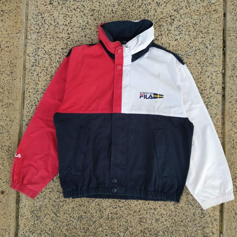 JAKET BEKAS VINTAGE FILA TRACKTOP SECOND ORIGINAL PRELOVED JACKET  PRIA WANITA SPORT MURAH