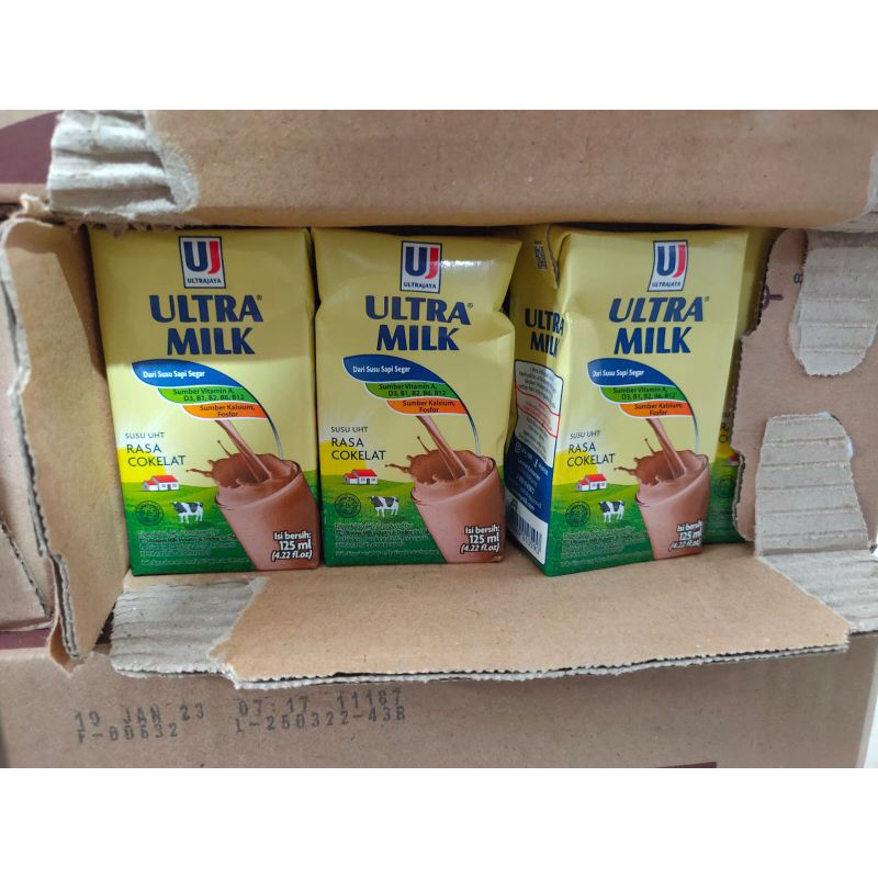 

SUSU ULTRA MILK 1 KARTON ISI 125 ML X 40
