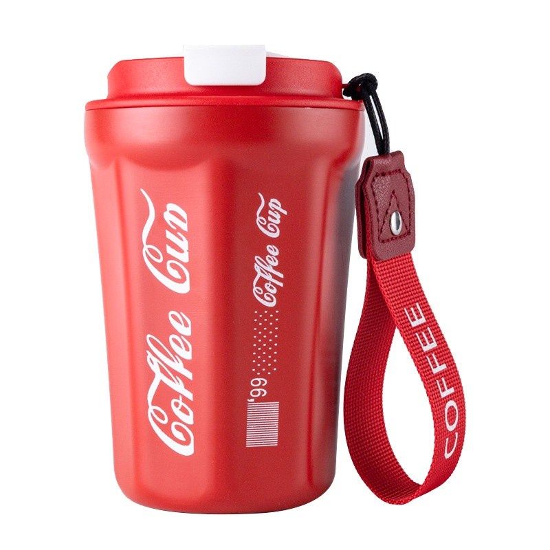 Coffee Cup Silicone Travel Size 390ml / Gelas Minum Tumbler Cocacola