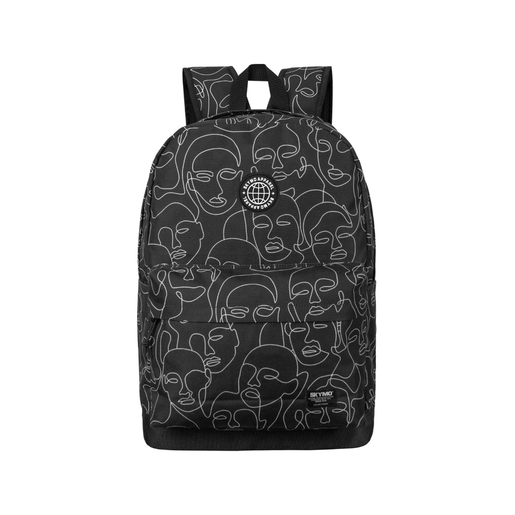 SKYMO FACE ART BLACK BAG PACK