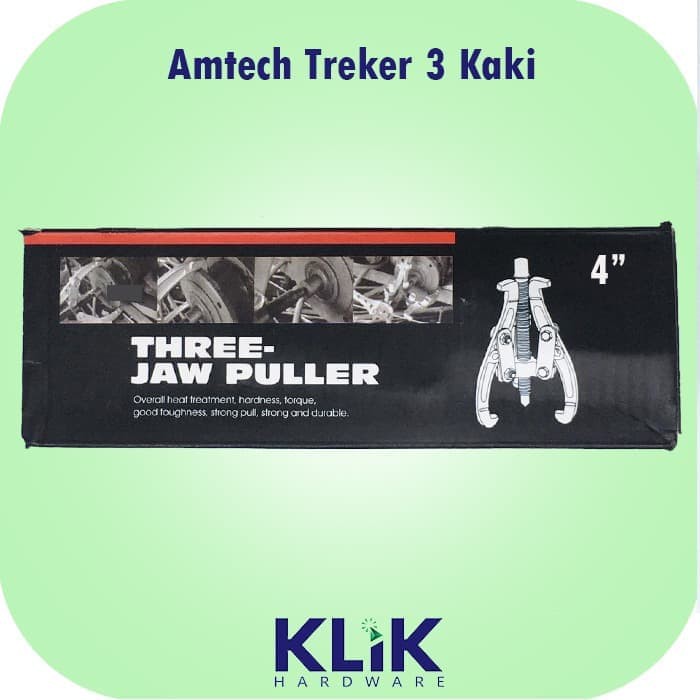 AMTECH Treker 3 Kaki 4 Inch - Gear Puller 3 Jaw Tracker