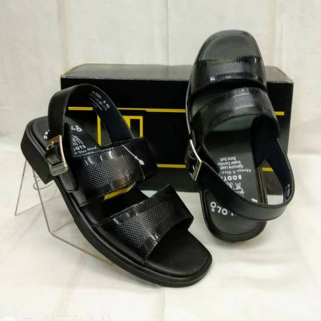 Sendal kulit pakalolo N 1931 hitam original 38-43