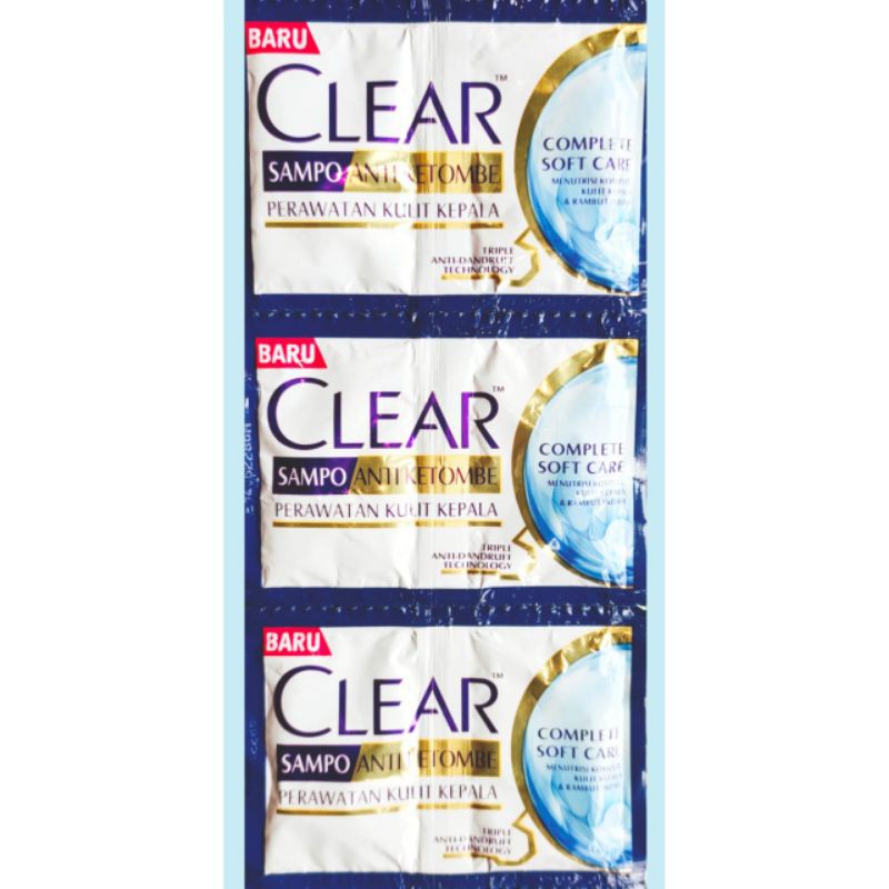 Clear Sampo Anti Ketombe Sachet 12x9ml