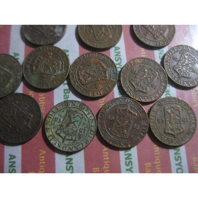 Koin Nederlandsch Indie 0.5 Cent 1945 Iklan F892