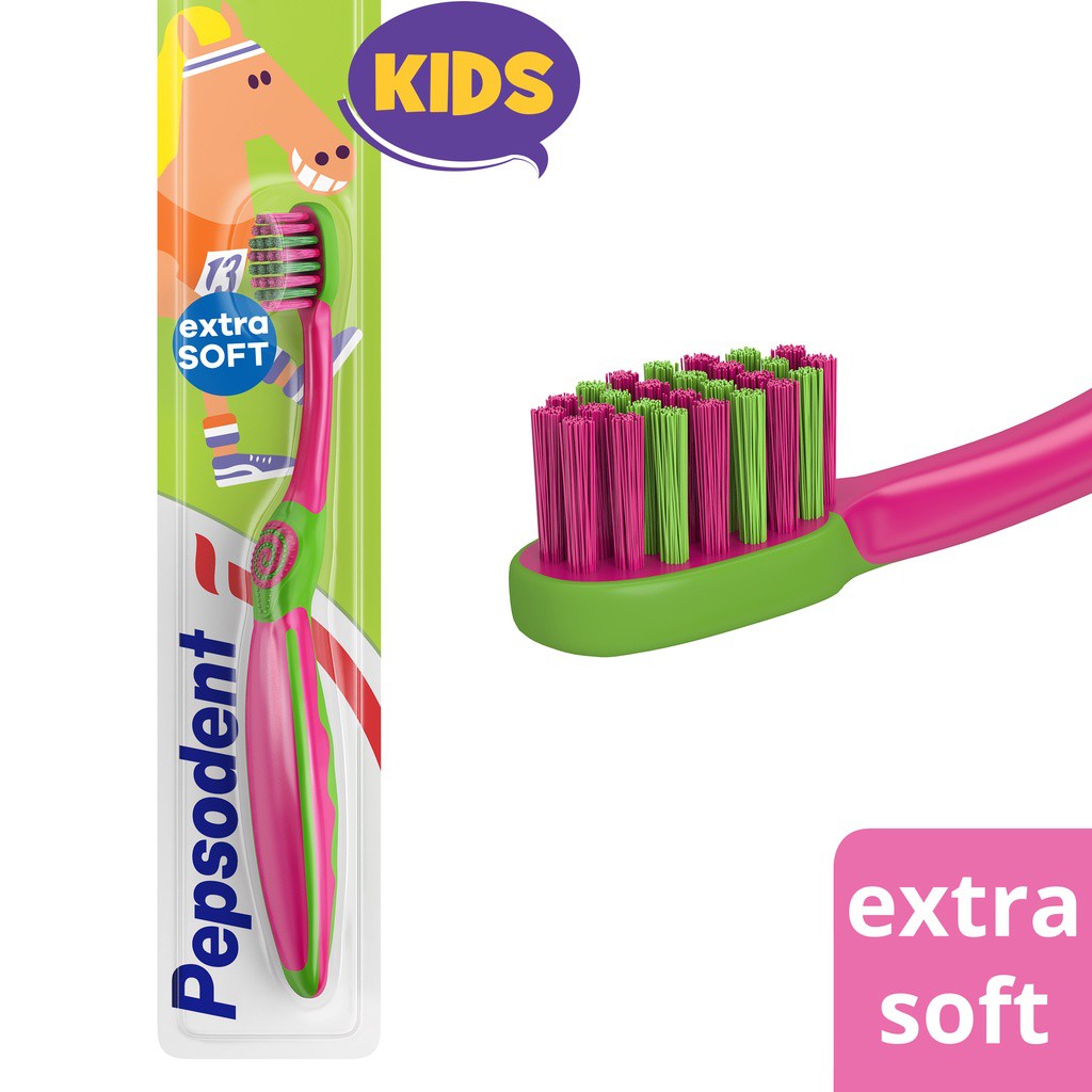 Pepsodent Kids Toothbrush Sikat Gigi Anak Extra Soft isi 1 - Perawatan Gigi