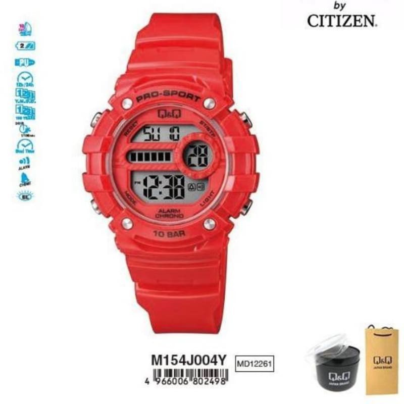 Harga Grosir!!! Jam Tangan Wanita Digital Q&amp;Q QnQ QQ M154 M154J Original Water Resist ,,..,,,,