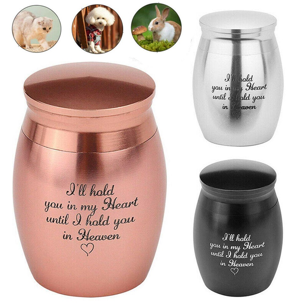 Top Pet Cremation Guci Memorial Kenang Kenangan Aluminium Alloy Cremation Guci Jar