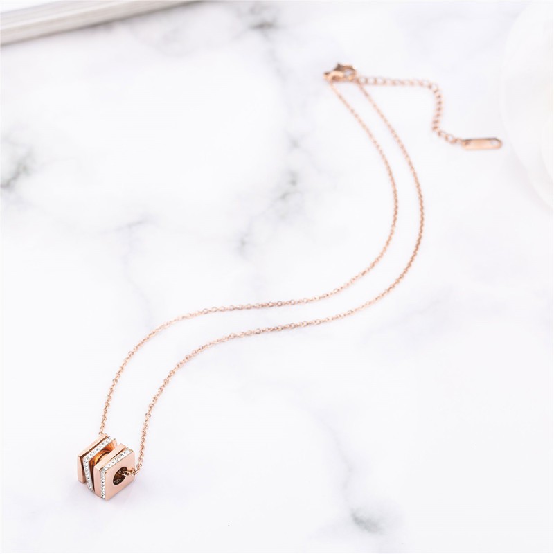 [New] Kalung fashion aksesoris titanium mini korea hadiah wanita cewek 316L anti karat KK049