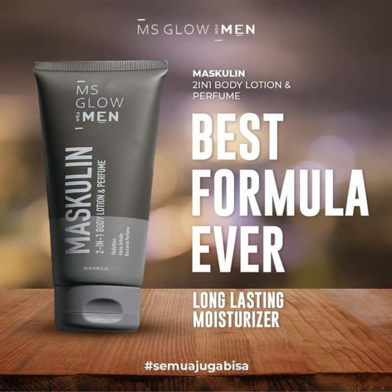 MASKULIN MS GLOW PARFUM HAND AND BODY LOTION COWOK MURAH