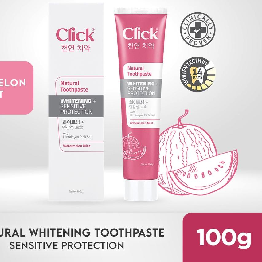 Click Natural Toothpaste Whitening + Sensitive Protection
