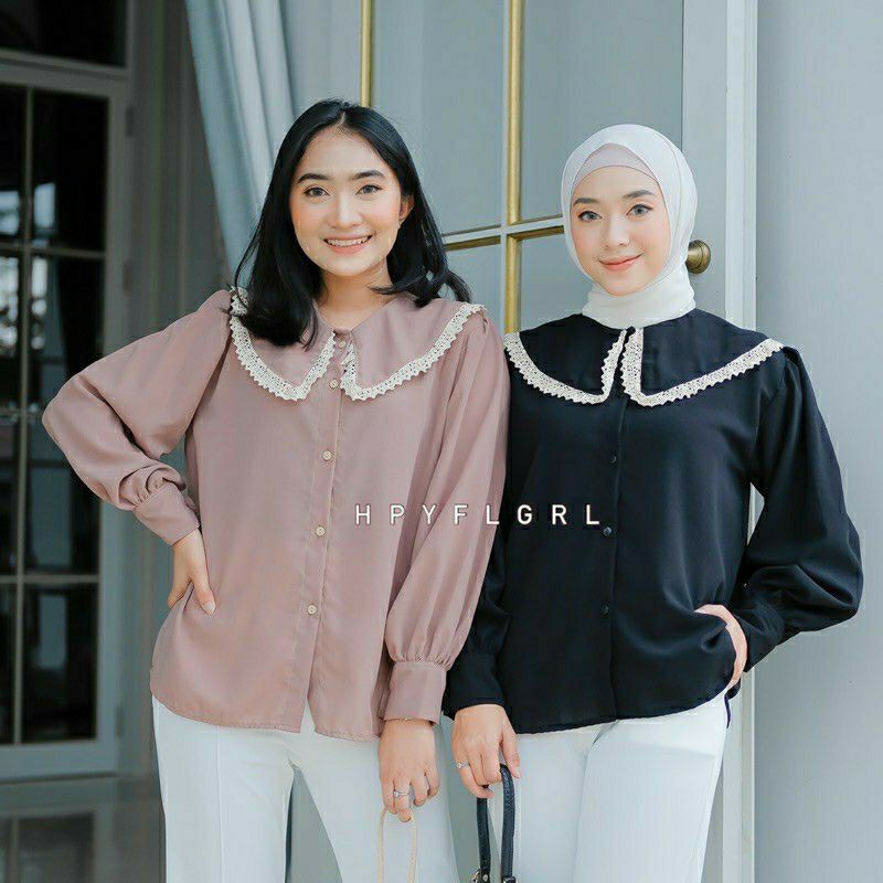 1KG MUAT 5PCS | KELLYA TOP SHIRT RENDA FASHION OOTD SELEBGRAM HITS WANITA MASA KINI