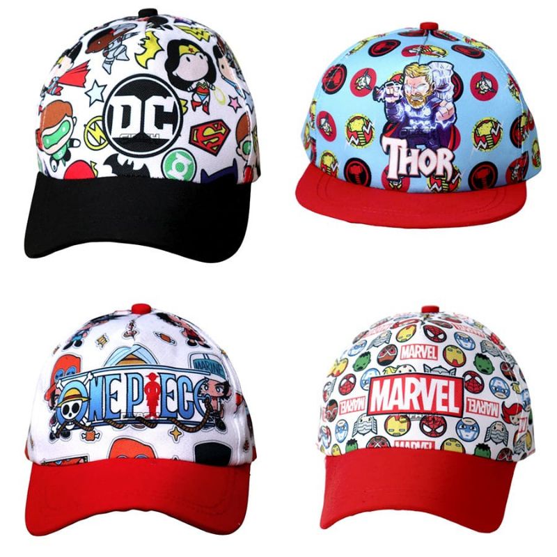 Topi Anak Print full / Topi Anak Laki Laki Marvel / Topi Anak Perempuan Frozen