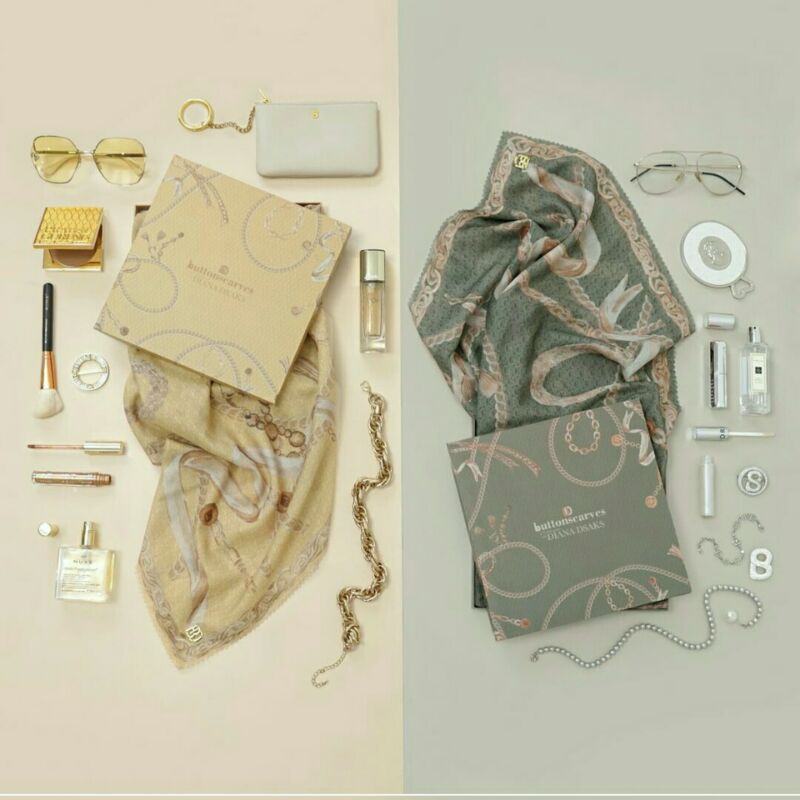 Buttonscarves Chain Bamboo & Corn