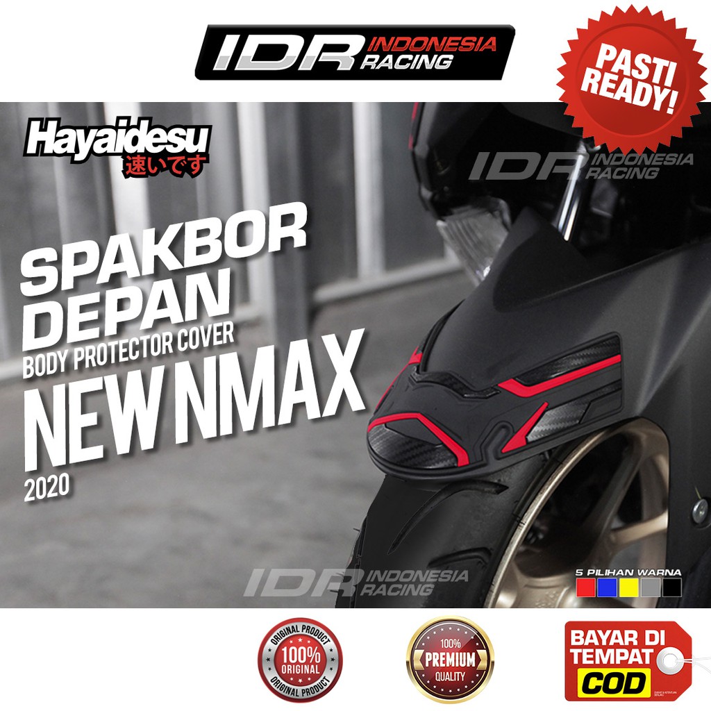 Spakbor Depan New NMAX 2020 Hayaidesu Stiker 3D Yamaha