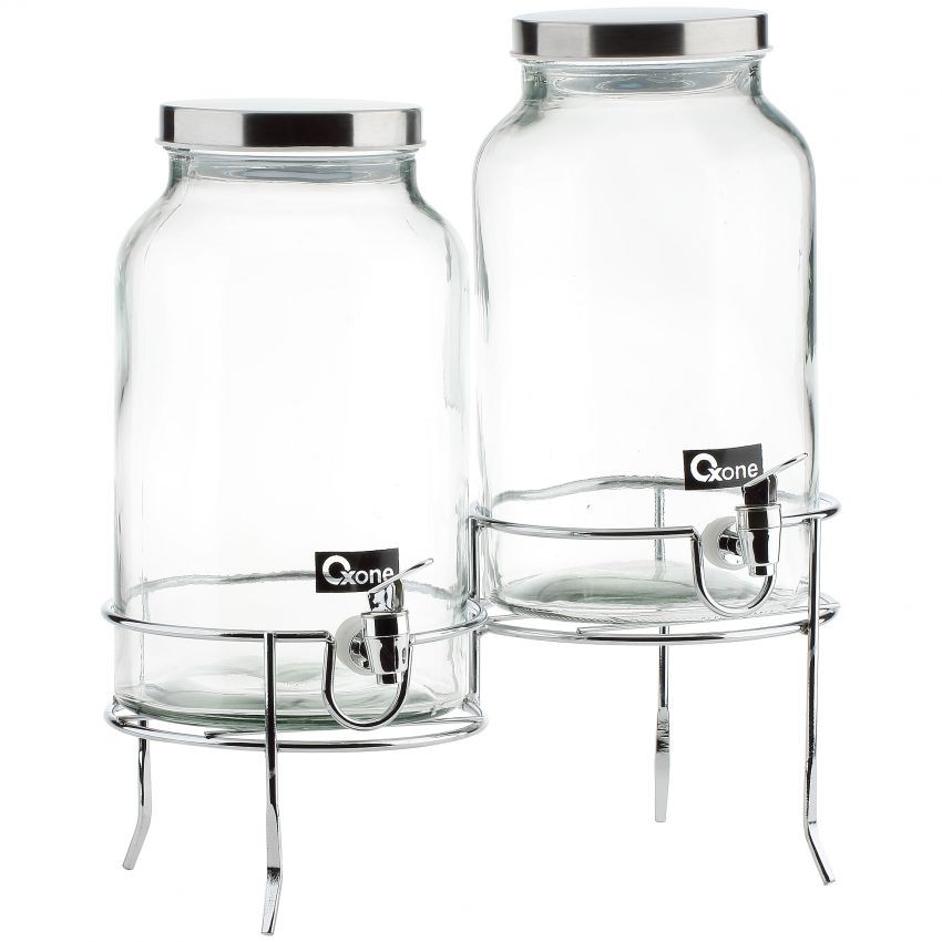 Oxone OX-335 Double Decanter with Rack (2x5lt) Storage Jar