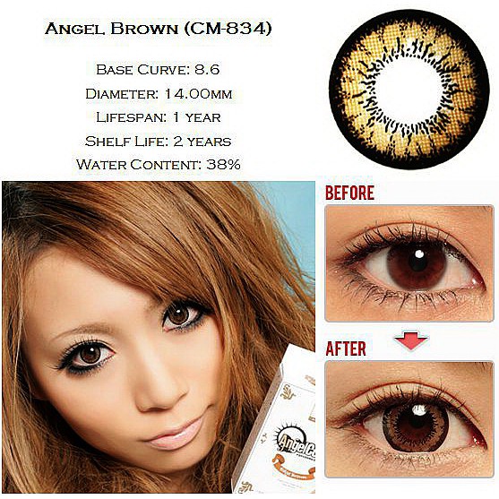 Softlens Geo Angel / Geo Super Angel Series Soflens Soflen Gray Grey Brown Coklat Blue Green Violet