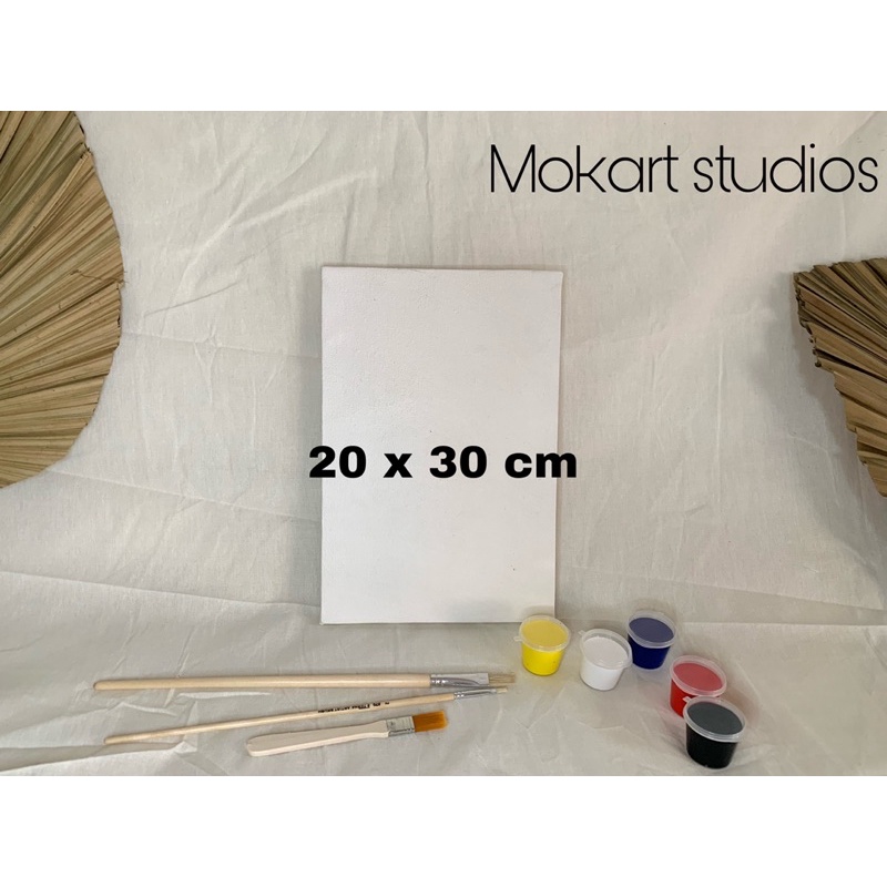 

kanvas lukis 1 set ukuran 20 x 30 cm siap melukis