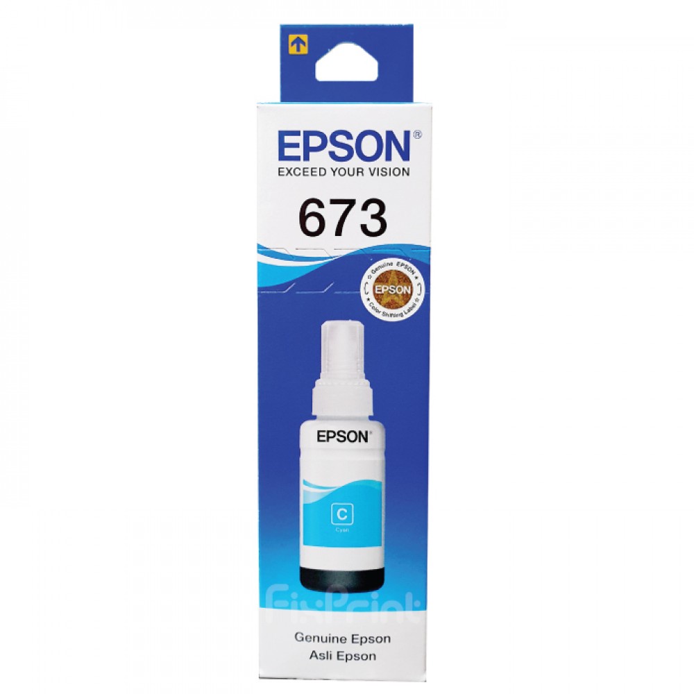 Tinta Epson 673 T673 Original Cyan Magenta Yellow Black Light Ink Printer Epson L800 L805 L850 L1800