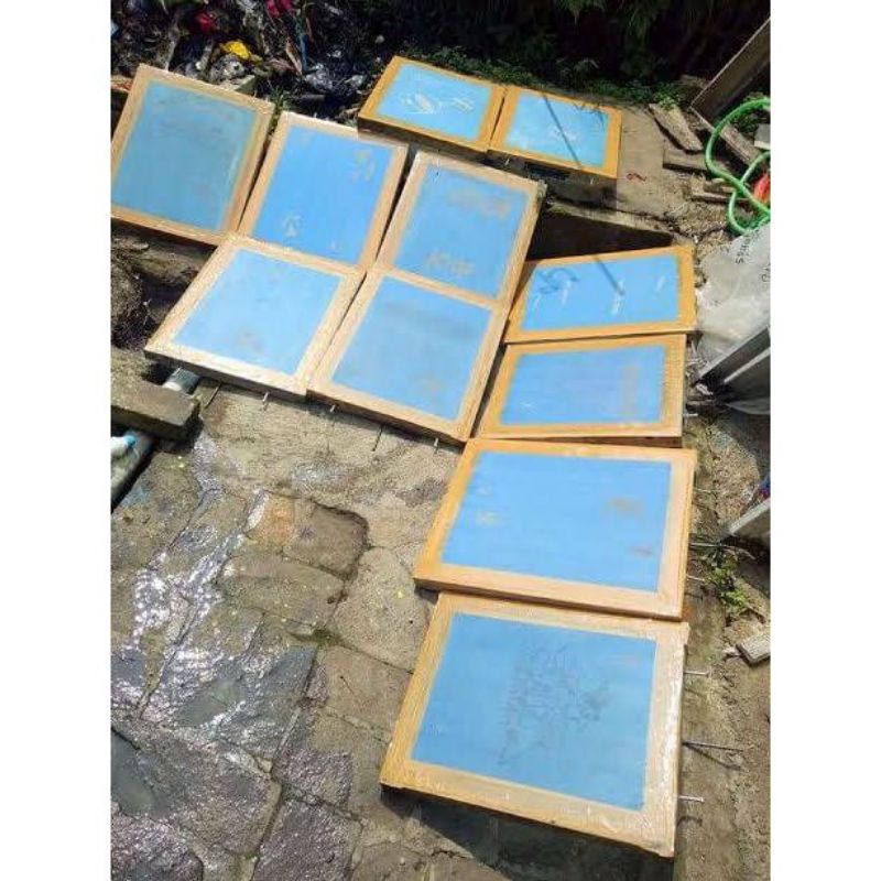 screen sablon karung, plastik+ afdruk disain uk 35x 45cm