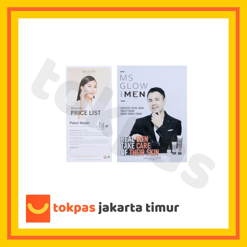Brosur Price List Produk MS Glow / Katalog MS Glow