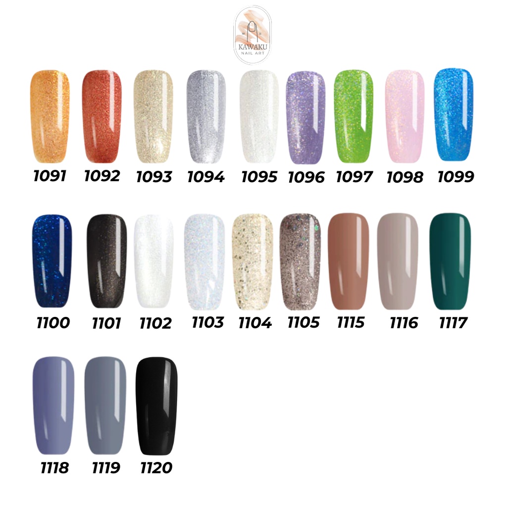 VENALISA Color Coat Nail Polish Soak Off UV LED / Kutek Gel / Cat kuku No 1091-1120