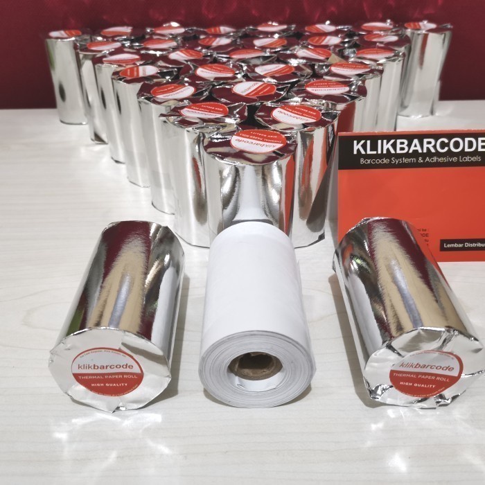 

KERTAS STRUK KASIR 80 X 50 ( 80mm x 48mm ) - FOR PRINTER THERMAL 80MM - KLIKBARCODE