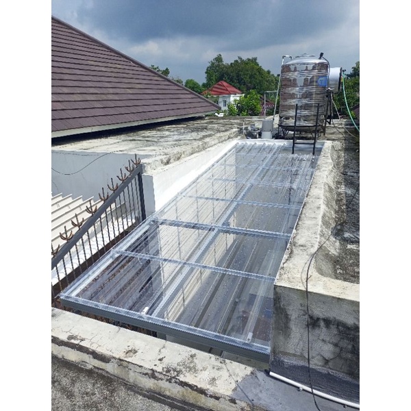 Kanopi Baja Ringan + Atap Transparan