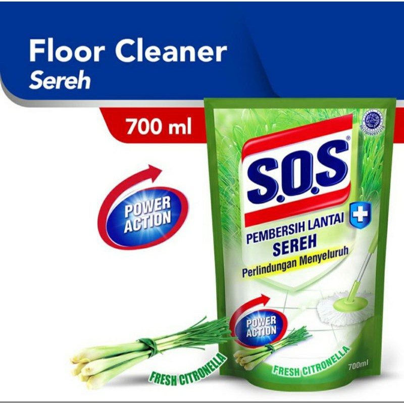 SOS REFILL REFIL LANTAI KARBOL SEREH 700 ML