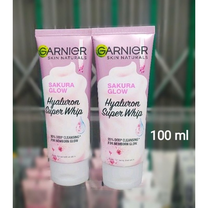 [PROMO] Garnier Sakura White Pinkish Glow Hyaluron super Whip/ Foam Skin Care