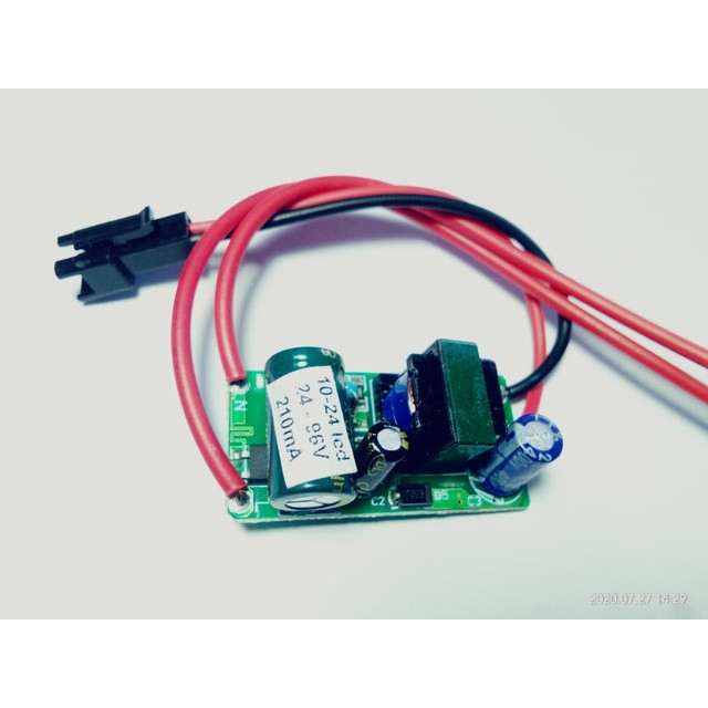 [DSP-9167] LED DRIVER (10-24)X1WATT 210mA NON CASING TY-118 AC 220V