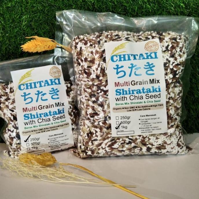 

Chitaki Beras Shirataki Mix (Merah, Coklat, Hitam, Chia Seed) 1 kg