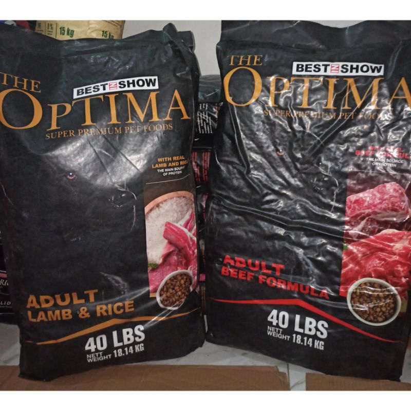 (Ekspedisi) Best In Show Optima Good Dogfood All Variant 18kg | makanan kering anjing dewasa  optima  promo price