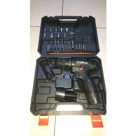 JLD / NANKAI/ EDON Bor tangan Charger 12Volt dua Baterai full sett Tols plus kopper