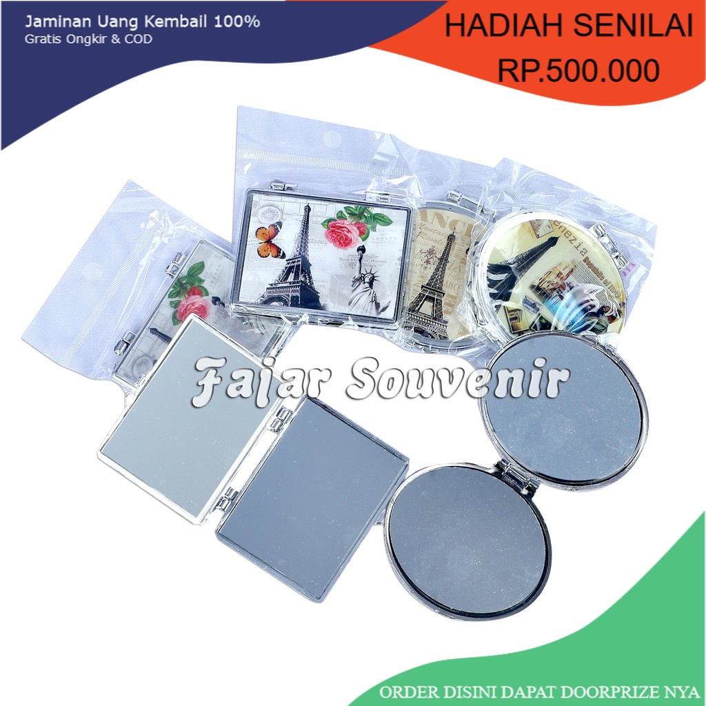MURAH isi 100 pcs souvenir pernikahan cermin paris kemas plastik hadiah souvenir Souvenir Nikah Unik