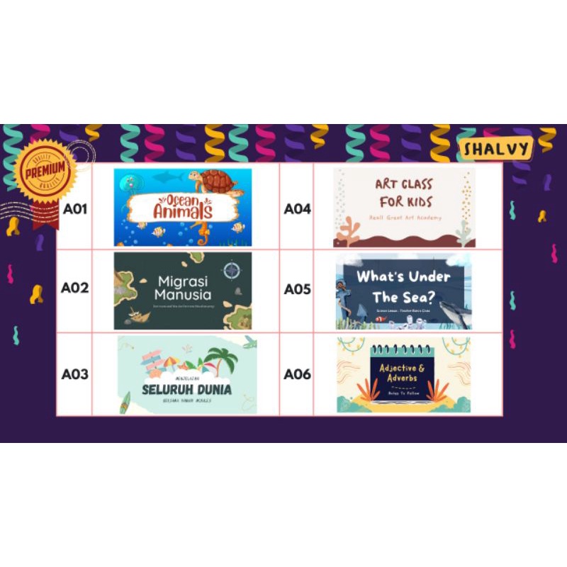 Template powerpoint premium