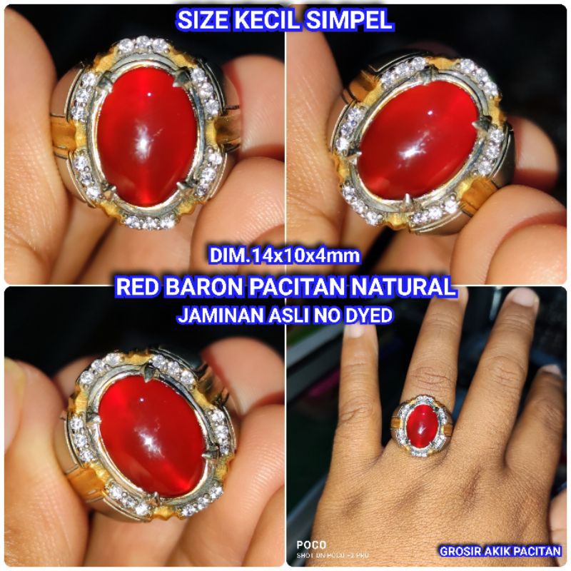 SIZE KECIL RED BARON PACITAN NATURAL JAMINAN ASLI NO DYED WARNA MERONA