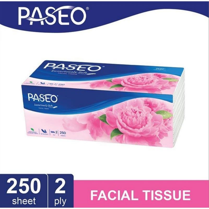 Paseo Elegant Soft Pack Tissue Facial [250 Sheets / 2 Ply]