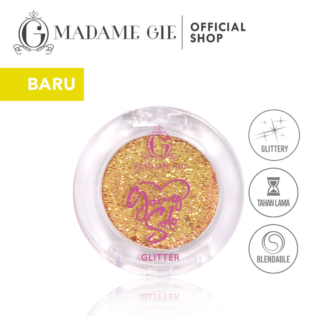 ⭐️ Beauty Expert ⭐️ NUZ - Madame Gie Going Solo Glittery Pressed Eyeshadow MakeUp