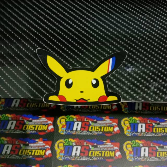 Sticker printing PIKACU Minim pembelian produk harus 20rb