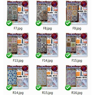 WALLPAPER  STIKER  STICKER UT KERAMIK LANTAI  UBIN 